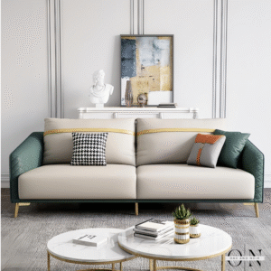 Ribbon Two‑Tone Luxe Sofa