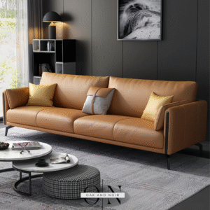 Vento Slimline Leather Sofa