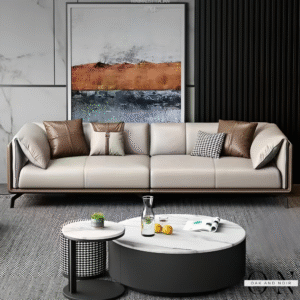 Vetrano Frame Leather Sofa